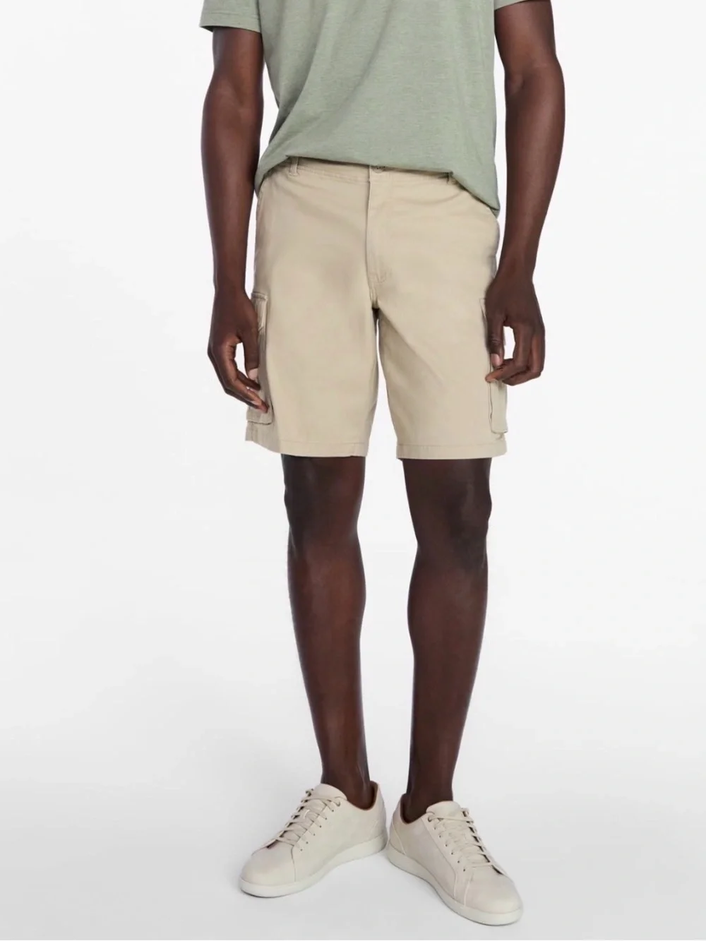 NWT George Men’s Cargo Shorts Size 40 Khaki Tan 10” Inseam